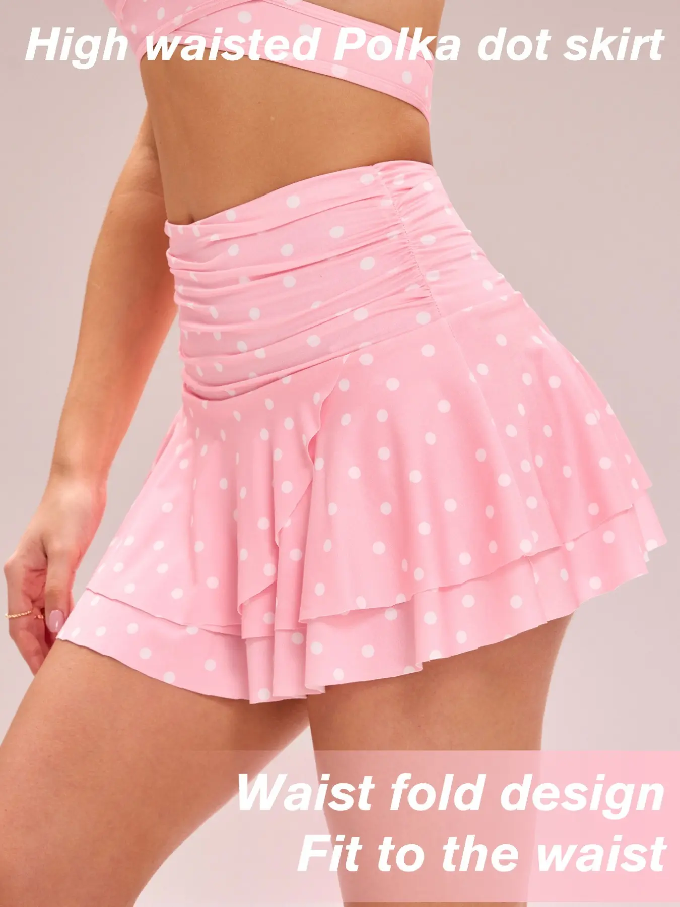 Breathable Polka Dot Pleated Skirt for Women, Running, Fitness, Golf, Badminton Tennis, Quick-Dry High Waisted Waist Fold Design Fit to the Waist Slimming Sporty Short Dress, Casual Sporty Skirt, Workout skirts, Active skirts, Athletic skirt