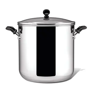 Classic Series Stainless Steel 11-Qt. Stockpot With Lid for Crab Legs Chili & Spaghetti Cooking Cookware