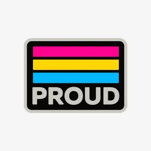 Proud Retro Pansexual Sticker