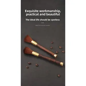 Coffee powder cleaning brush, bean grinder cleaning brush, coffee bar wooden handle brush