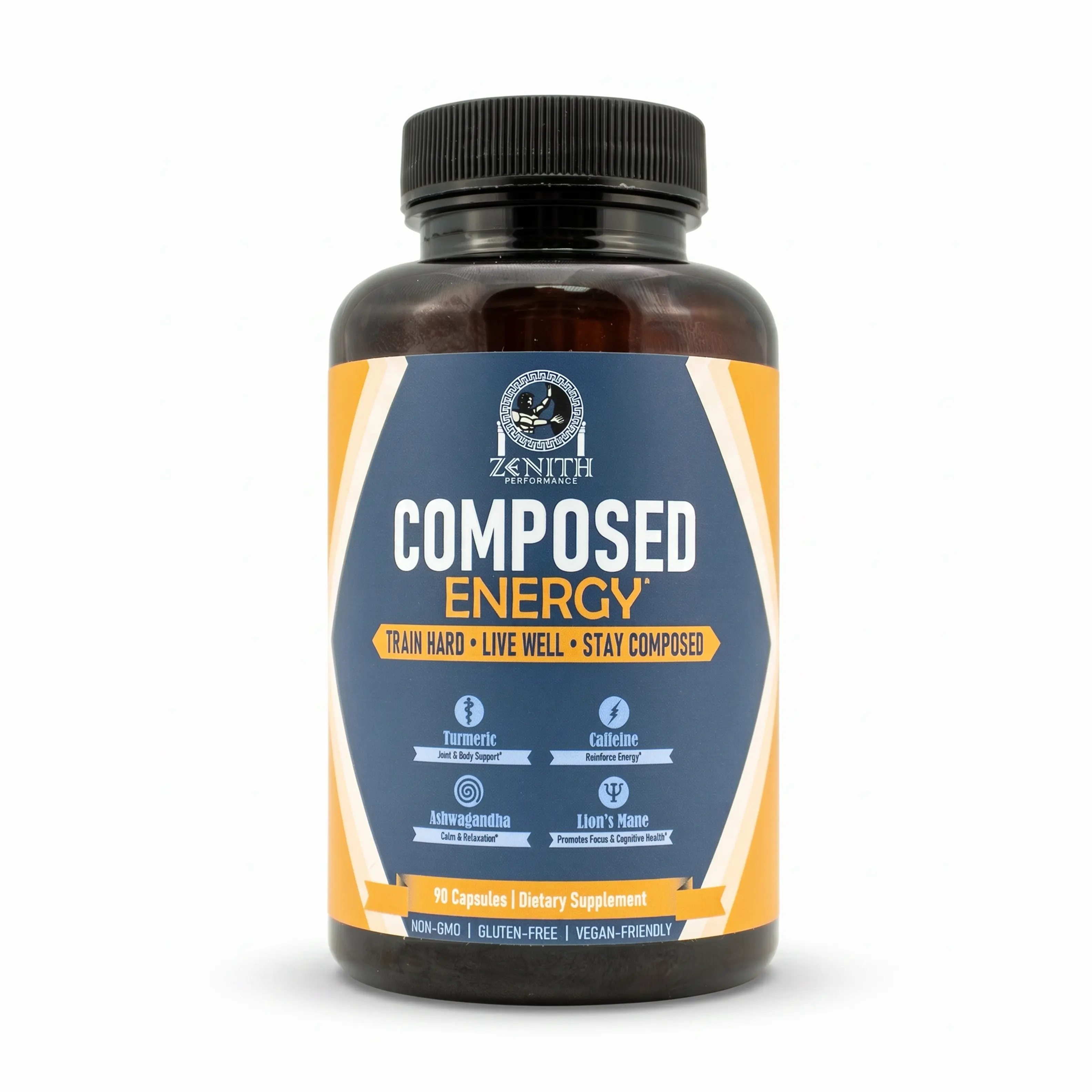 Zenith Performance Composed Energy Capsules | 30-Day Supply | 90 Capsules Vitamin