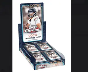 2024 TopsChrome Hobby Football Packs- 2 Autographs per Box