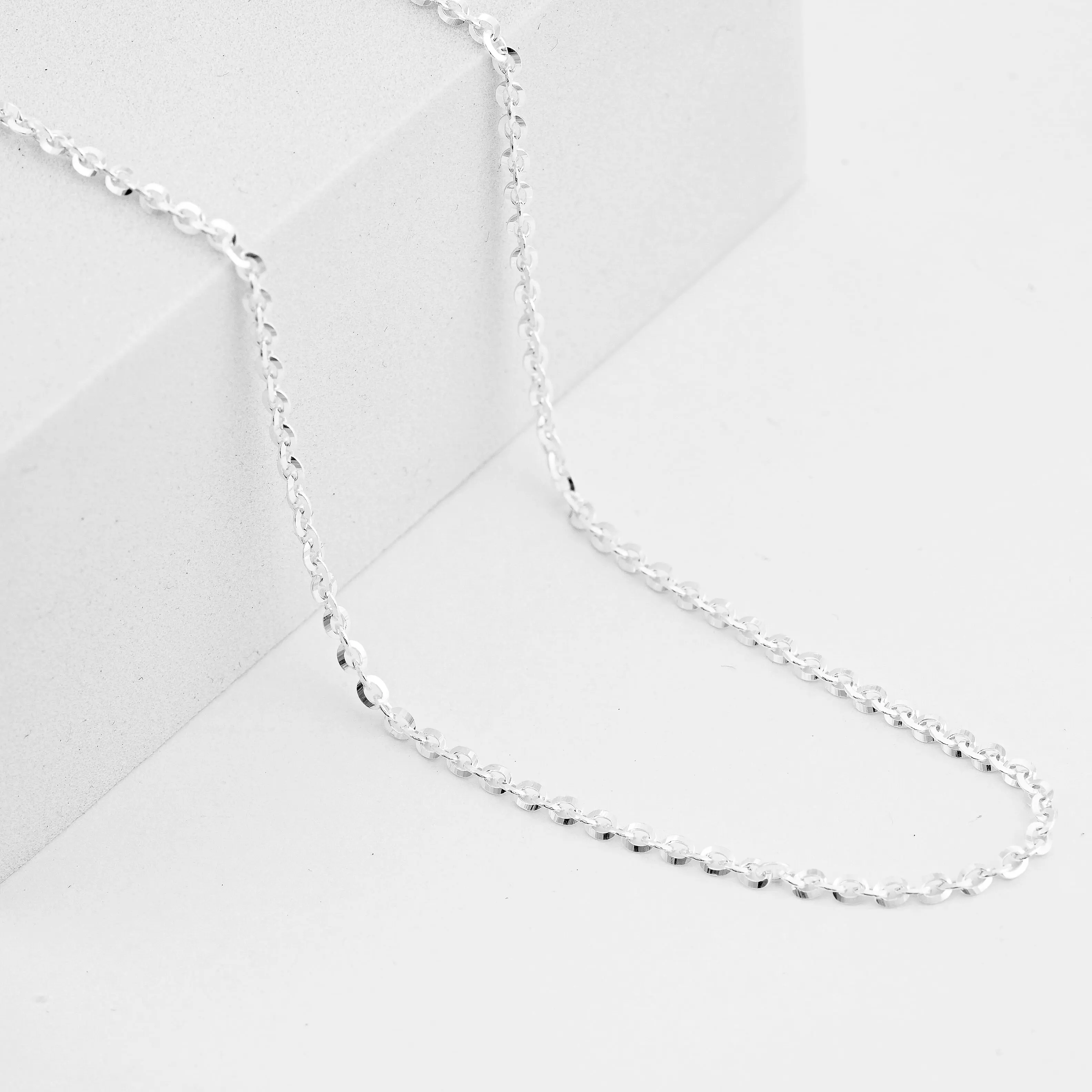 Sterling Silver Brillantina Chain Necklace (18 Inches) (4.25 g)