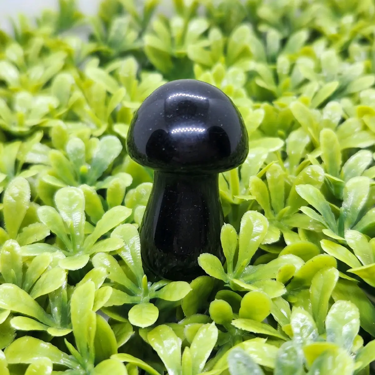 Black Obsidian M Size Crystal Mushroom