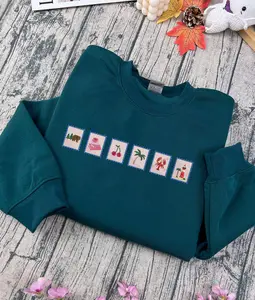 Emily Henry Stamps Embroidered Sweatshirt, Great Big Beautiful Lifte, Happy Place, Funny Story, Beach Read, People We Meet on the Vocation, Book Merch