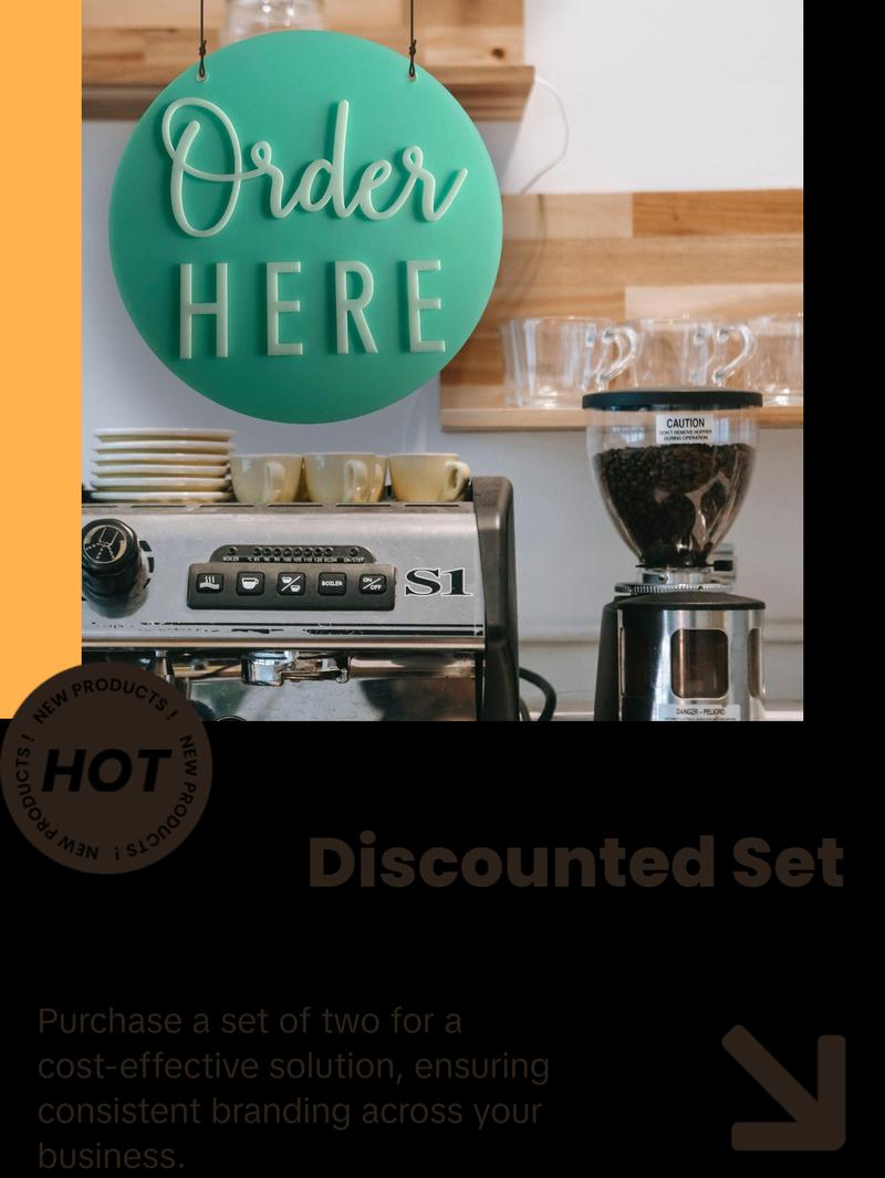 Order Here Pickup Here Sign | Semi Transparent Aqua Acrylic Cafe Decor | Custom Restaurant Bakery Ice Cream Food Truck Display | 12x12" Order Here Pickup Here Sign | Semi Transparent Aqua Acrylic Cafe Decor | Custom Restaurant Bakery Ice Cream Food Truck Display | 12x12"