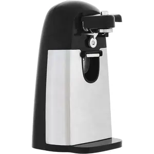 Electric Can Openers for Kitchen, Powerful Stainless Steel Blade with Magnetic Lid Holder, Automatic, Countertop, Large, Black