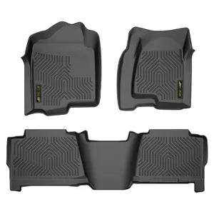 G-PLUS TPE Floor Mats Rubber Liners for Chevy Silverado 99-24 Waterproof Anti-Slip Durable Upgraded Version Car Interior Accessory, Truck Accessories