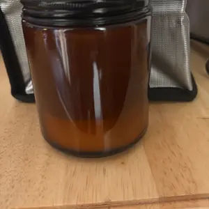 Glass jar candle scented DR pepper
