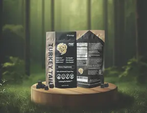 REAL TurkeyTail Mushroom Gummies, Vegan, Sugar-free, Gluten-free, 2,000mg, 30 Servings Healthcare Dietary