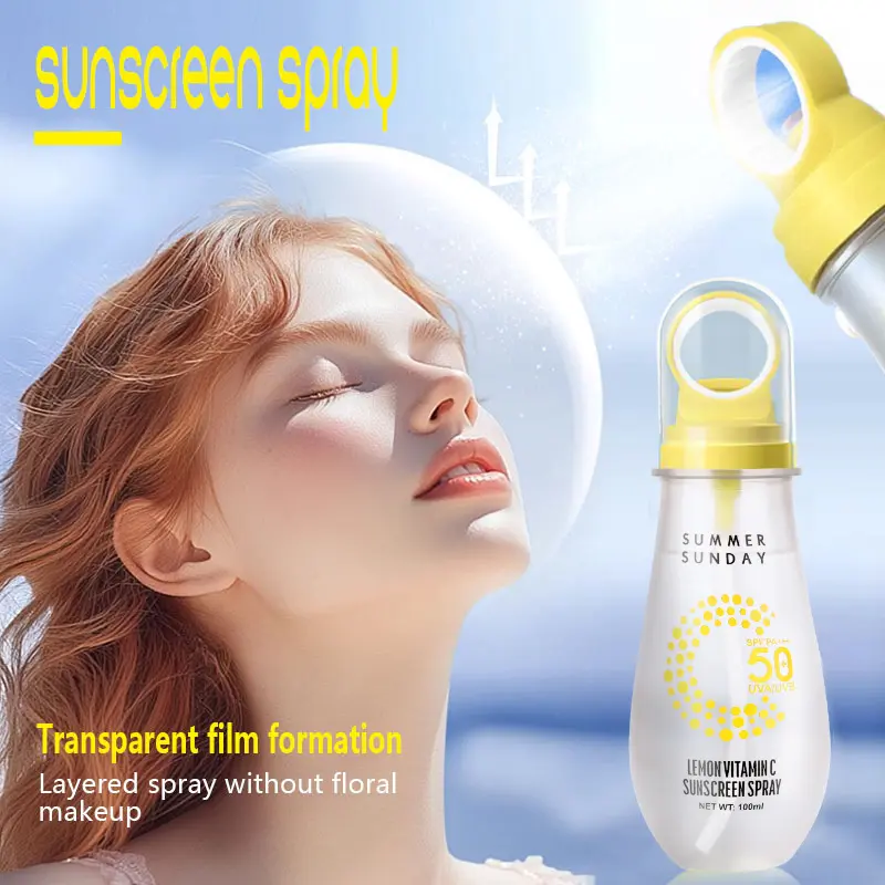 SPF 50+ Sunscreen Spray, Fine Mist Face & Body Sunscreen, Lightweight Sun Protection Mist for Beach, Travel, Outdoor Activities & Daily Use