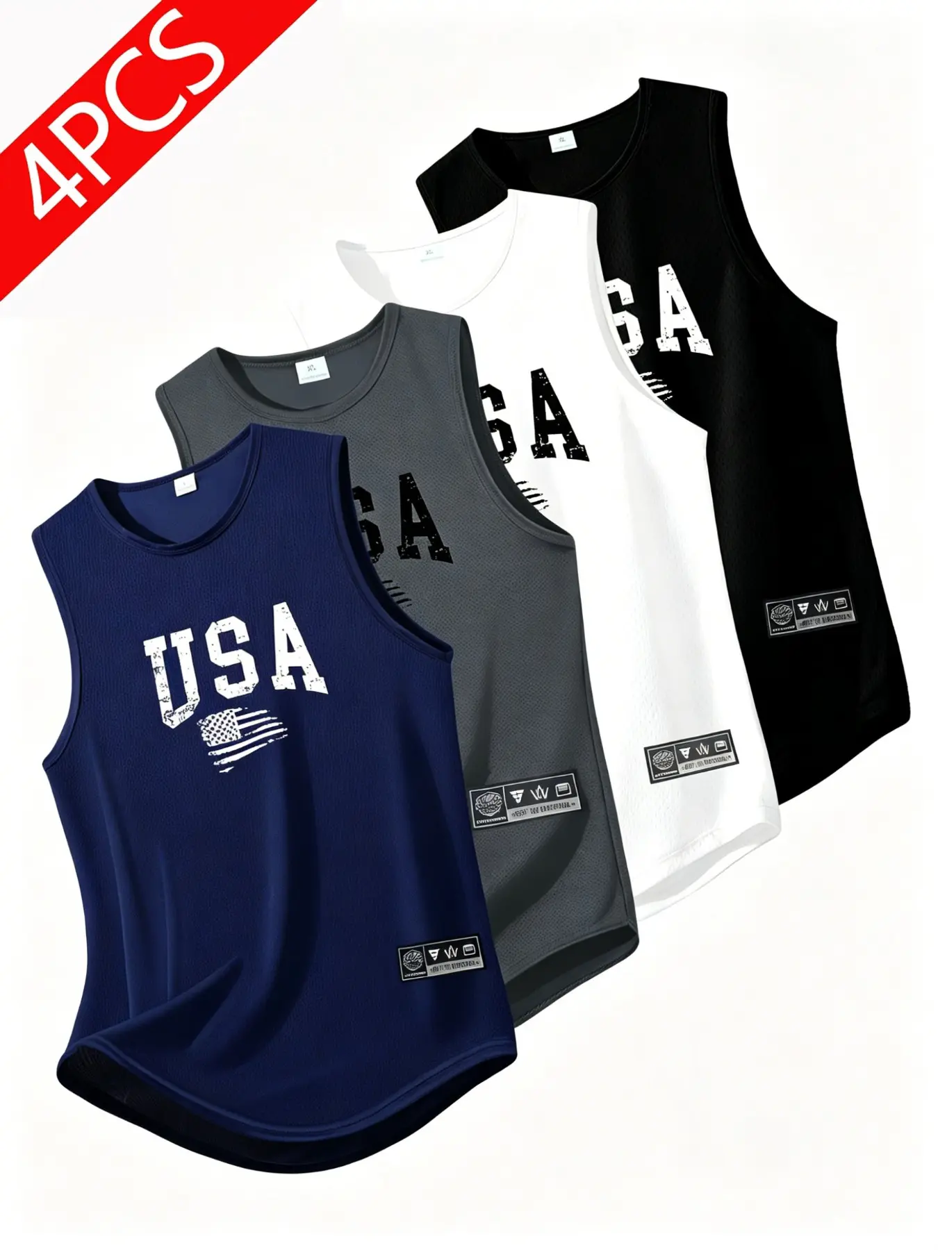 Men's Quick-Dry Sports Tank Top, Breathable Moisture-Wicking, Round Neck Training Shirt, Lightweight for Running & Gym, Activewear Fitness Workout, Sleeveless Gym Clothing, Gymwear Tanks, Activewear Vest