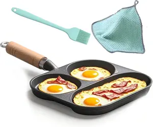 Egg Frying -Breakfast Pancake  Set,Multifunction Anti-Scalding Handle Omelette  for Gas Stove & Induction Cookware Rwoora, Sturdy, Silicone