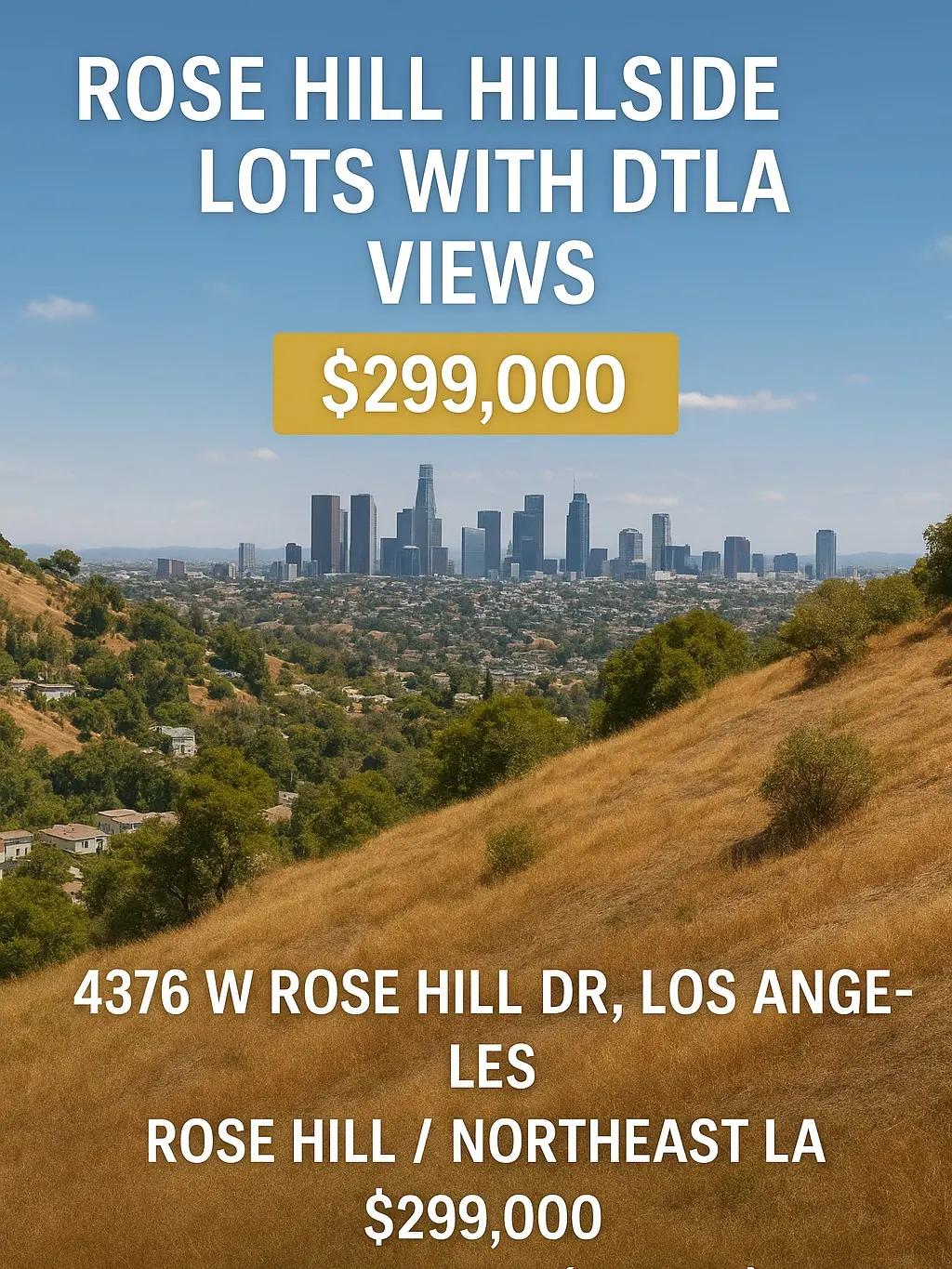 4376 W Rose Hill Dr – 4 lots (.33 Acres)