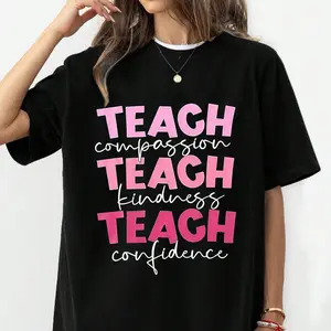 Teacher Shirt Women: Teach Tshirt Cute Teacher Life Shirts Special Education Tee Inspirational Tops