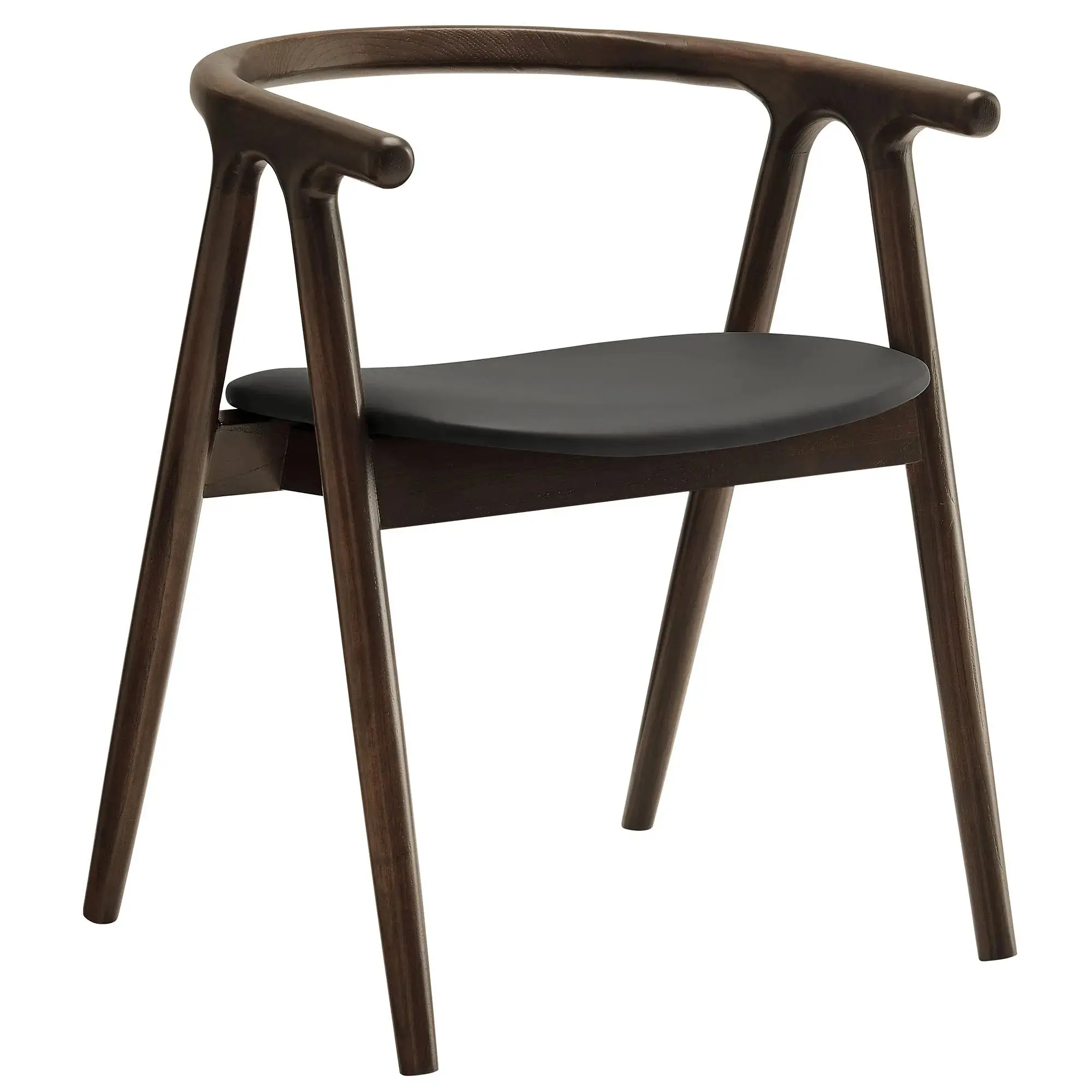 Henry Vegan Leather and Wood Dining Chair by Modway EEI-7291 desk