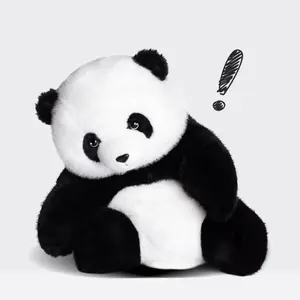 Adorable Panda Plush Toy, Realistic May Age Flower Design, Perfect Gift for Girlfriend, Soft Stuffed Animal Doll, Huggable Pillow, Soft Cuddly Gift, Cuddly Teddy Bear