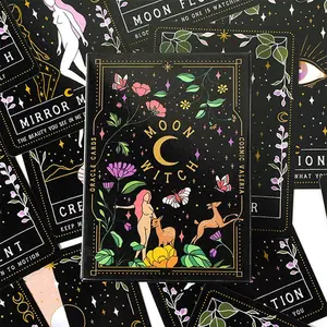 42Cards Moon Witch Oracle Tarot Cards Fortune Telling Game Card Divination Fate Party Family Board Game Tarot Card Decks