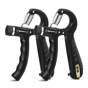 Adjustable Hand Grip Strengthener with Counter, 10-100KG Grip Trainer for Forearm, Wrist & Finger Exercise
