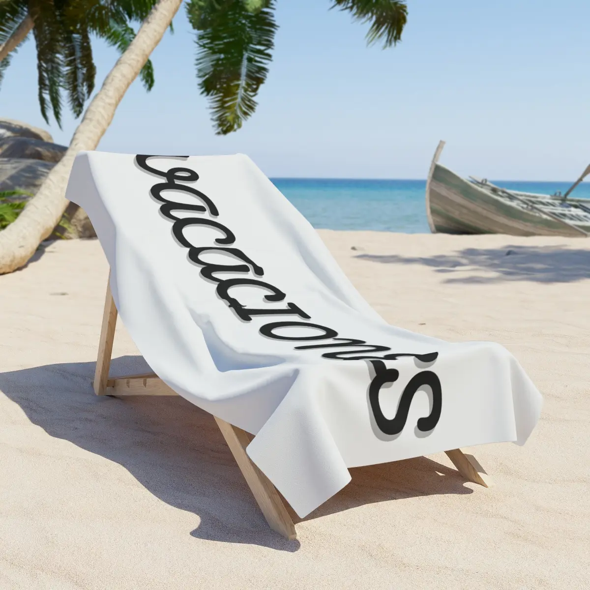 Vacaciones beach towel, mexican, el jefe, hispanic, latin, patron, boss
