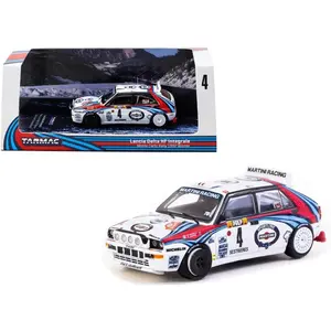 Tarmac Works 1:64 Lancia Delta HF Integrale Monte Carlo Rally 1992 Winner Didier Auriol / Bernard Occelli T64-049-92MCR04