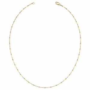 Women's Minimalist Gold-Plated Dainty Necklace - Thin Layered Chain Choker, Everyday Elegant Costume Jewelry