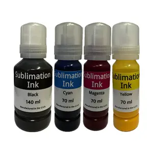 DoorStepInk Brand Replacement for Epson Sublimation Black and Tri-Color Ink Bottles Made in the USA