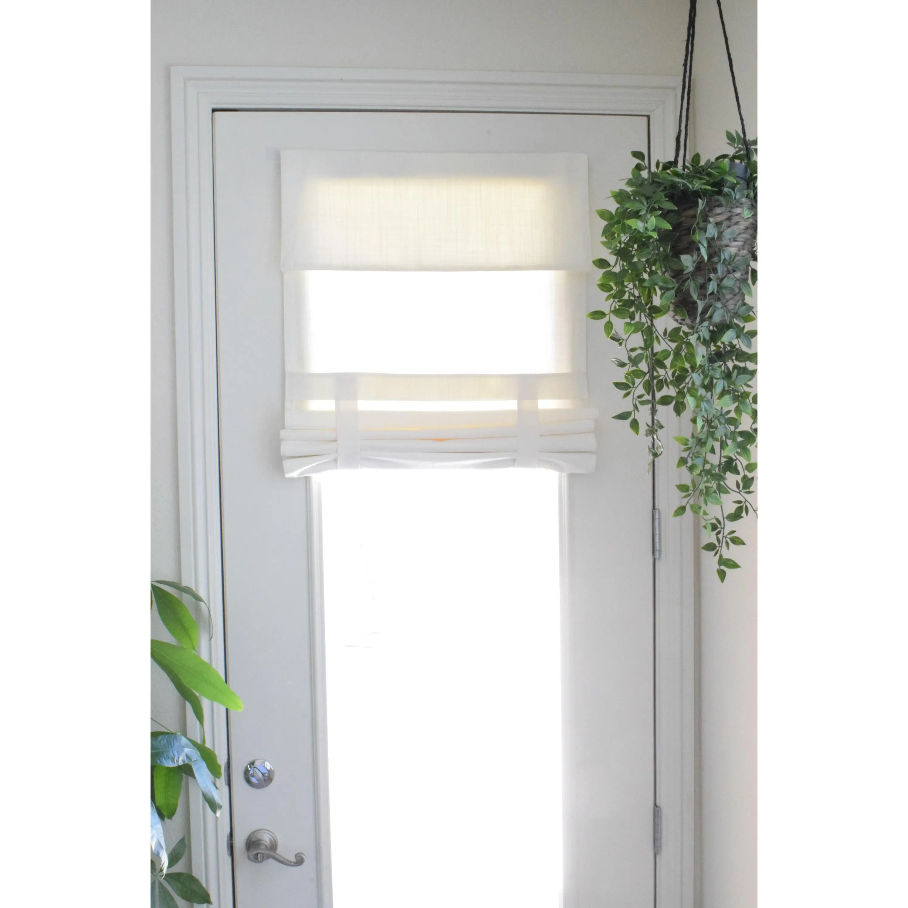 Off White Drop Down Extra Long French Door Curtain 1 panel