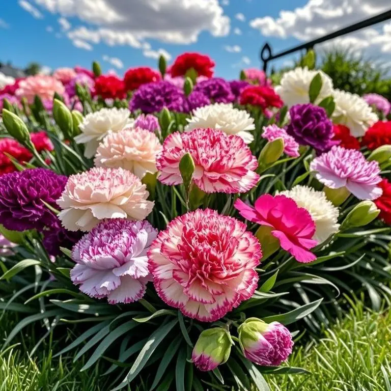 300pcs Carnation Flower Seeds – Grow Colorful, Fragrant Blooms for Gardens, Pots, and Borders – Easy to Plant and Care For – Seeds Only, Not Live Plants