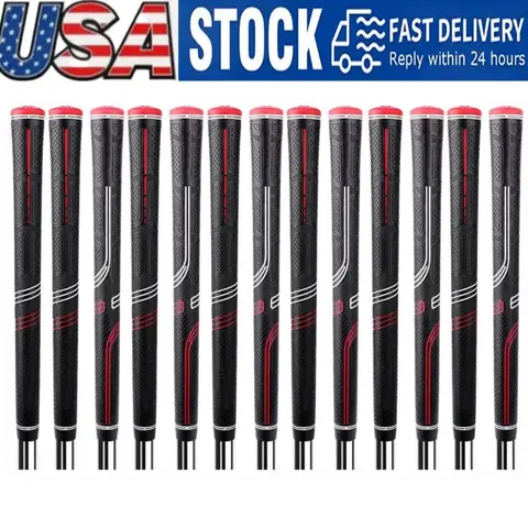 13 Pcs CP2 Pro Wrap Grip Re-Gripping Kit Golf Club Parts, 270mm High-Tack Anti-Slip Rubber, Inner Core Stabilizer High-Performance Technology Supplemental Golf Accessories, New Red
