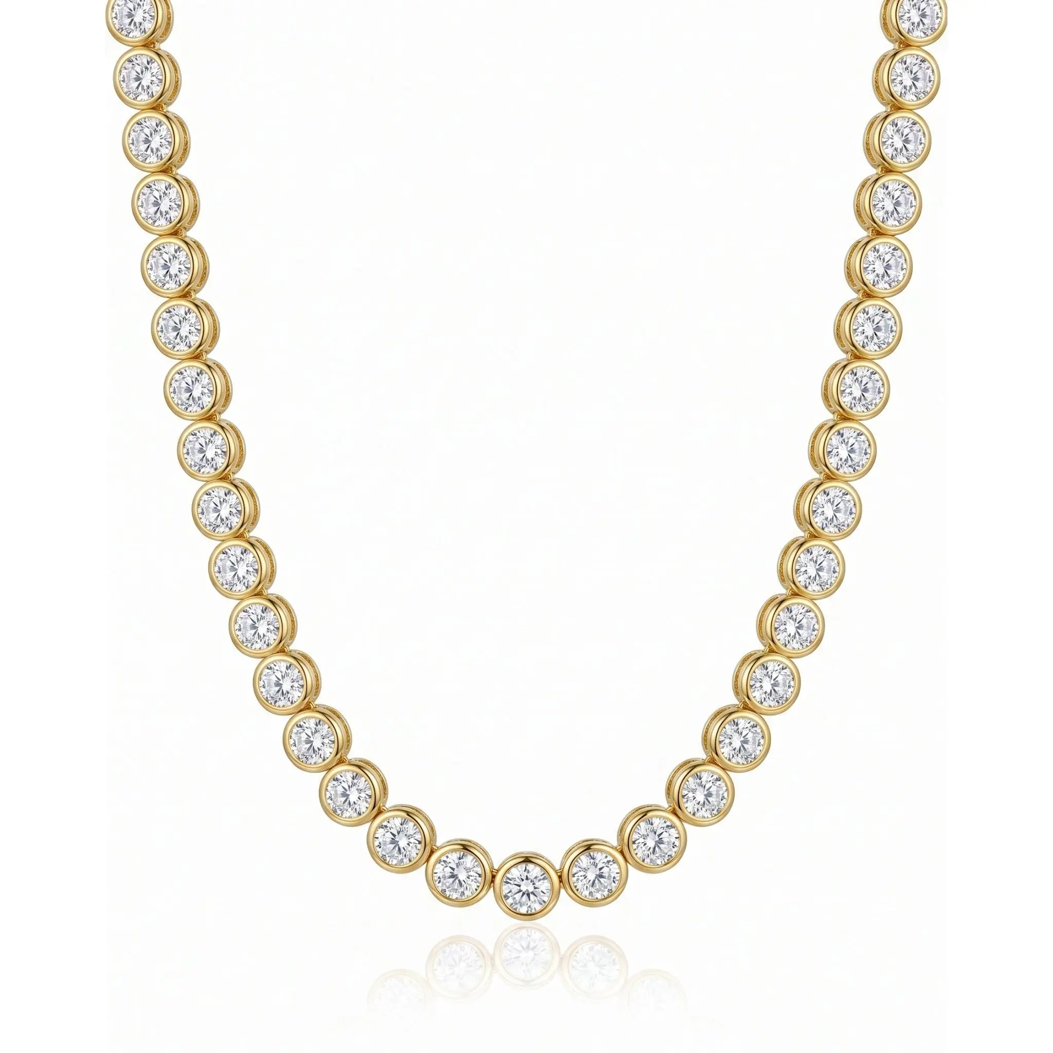Serena Tennis Necklace 316L Stainless Waterproof