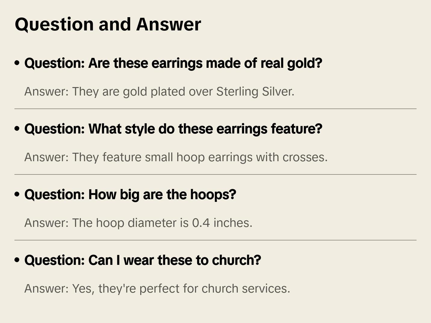 Ariel Mismatching Cross Earrings
