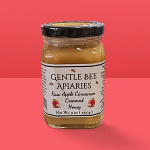 Gentle Bee Apiary Raw Apple Cinnamon Creamed Honey 9OZ
