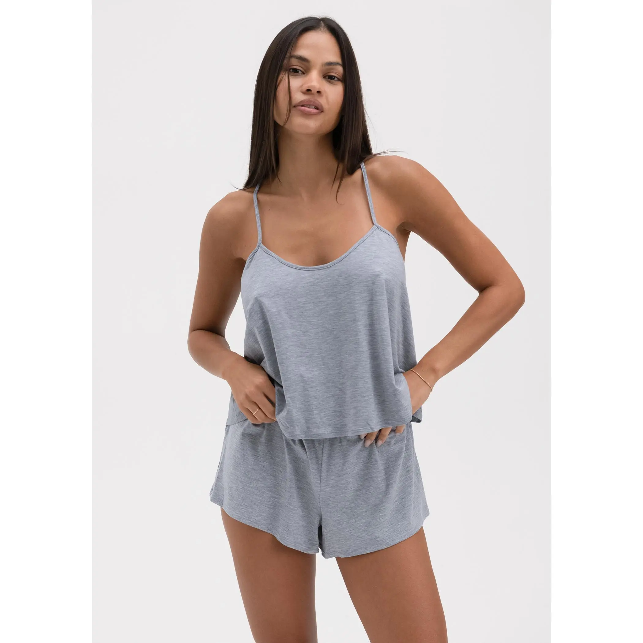Light Heather | Womens Cami Set