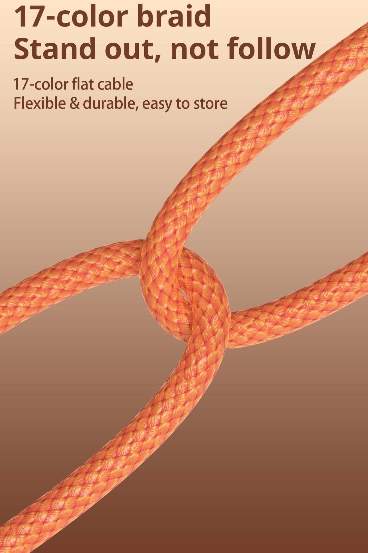 45W ultra-fast charging gaming cable—doesn’t obstruct hands while gaming; compatible with Apple 15/16/17 data cables; suitable for convenient office chargers and convenient iPhone tablets chargers; compatible with Samsung; available in packs of 1, 2, or 3