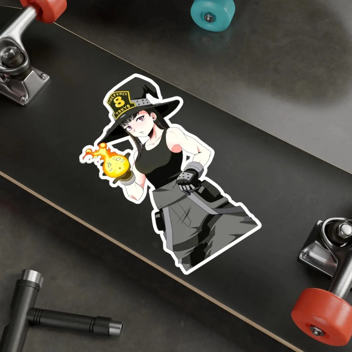 Waifu Girl Maki Oze Ecchi Hentai Fire Force Anime Japan Kiss-Cut Sticker Decal