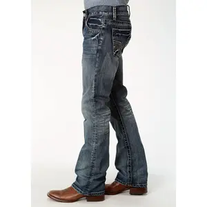 Tin Haul 1206 Mens Blue 100% Cotton Deep V Jeans