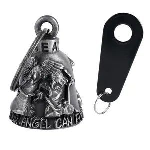 Halloween Bell,Gremlin/Guardian Bell,Motorcycle Bell/Motorcycle Key Chain for Bikers Women Men W/Hanger,Biker Bell for Riders,Good Luck Riding Bell Spirit Bell Moto Accessories