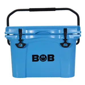 BOB THE COOLER CO 25QT "The Wingman" Leak-Proof Hard Cooler with Heavy Duty Handle- Fits 30 12oz Cans for the Beach, Camping, Tailgating, Sports