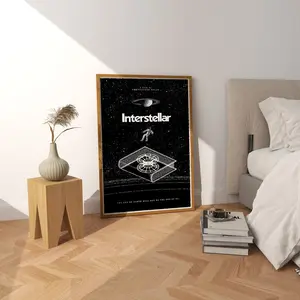 Interstellar Movie Poster, Christopher Nolan Art Print, Stunning Sci-Fi Wall Decor and Perfect Gift for Movie Lovers. Artwork Ornaments
