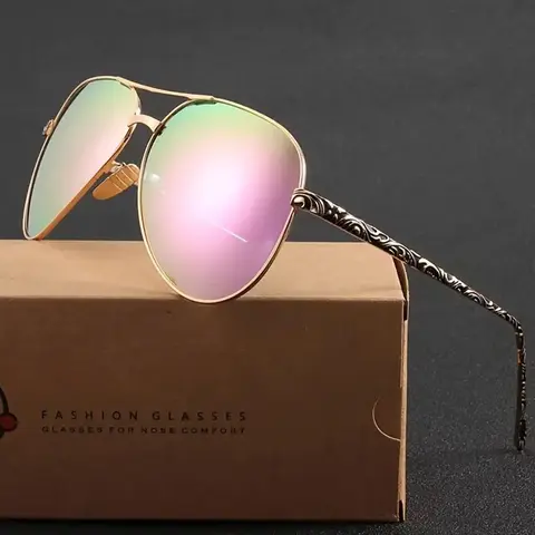 Women's Fashionable Teardrop Aviator, Trendy Casual High Quality Sunglasses for Everyday Use, Fashion Accessories for Outdoor Activities