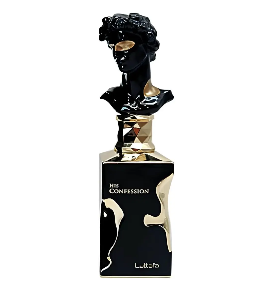Lattafa His Confession Aromatic and Woody Eau de Parfum Spray for Men - 3.4 Oz/100 ml Single Item EDP Liquid Colognes with Wood Notes