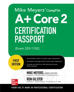 USED-Mike Meyers' Comptia A+ Core 2 Certification Passport (Exam 220-1102) by Gilster, Ron (Paperback)