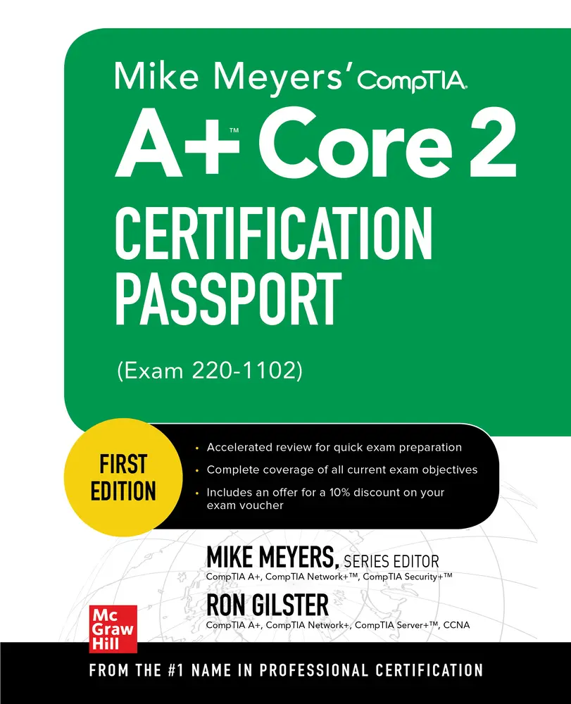 USED-Mike Meyers' Comptia A+ Core 2 Certification Passport (Exam 220-1102) by Gilster, Ron (Paperback)