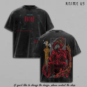 Igris Solo Leveling ARISE Vintage Washed Anime Shirt Shadow Army Knight Oversized Graphic Tee Manhwa Streetwear Gift for Solo Leveling Fans