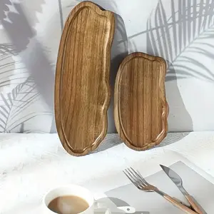 Wooden Serving Tray, Perfect for Snacks, Dried Fruits, Fruits, Desserts, Tea Cups, Coffee Cups, Jewelry, Bathroom, Home Decor, Christmas Gift