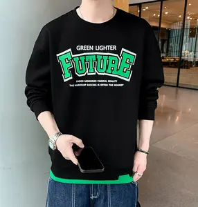 Men's Future Lighter Sweatshirt with Letter Print (One Piece)