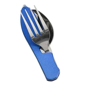 Foldable Camping Utensil – Multi-Functional Knife, Fork, Spoon