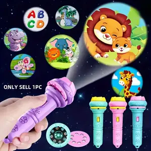 32-Pattern Projection Flashlight, Bedtime Educational Toy, Visual Learning Tools. Multi-Pattern Animals Projector for Toddlers, Ideal Holiday