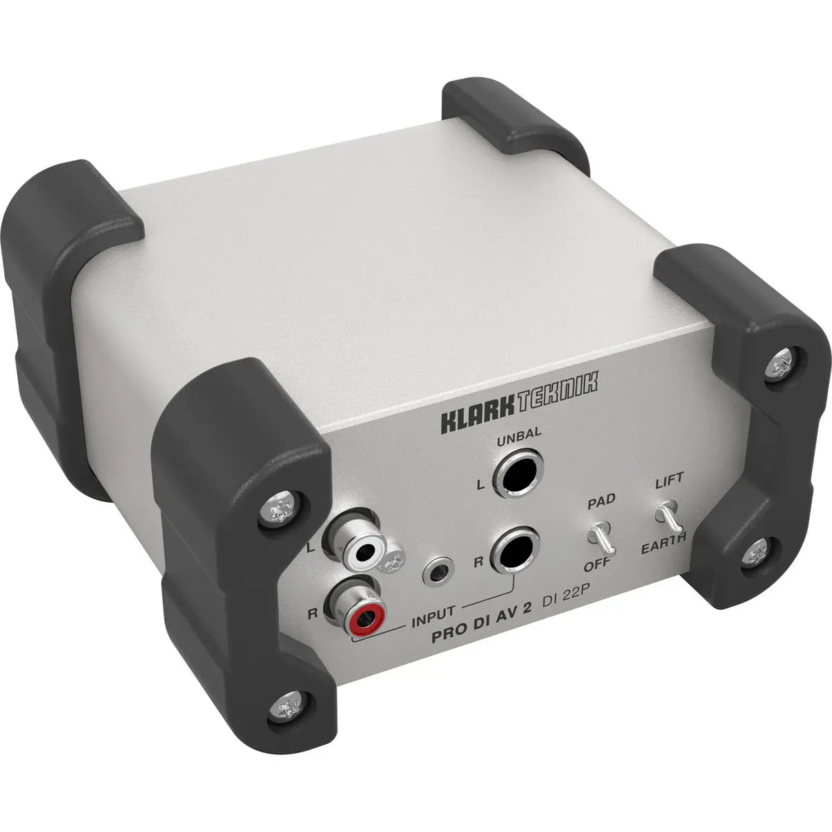 Klark Teknik DI 22P PRO DI AV 2 Passive Stereo DI Box with Midas Transformers and Extended Dynamic Range